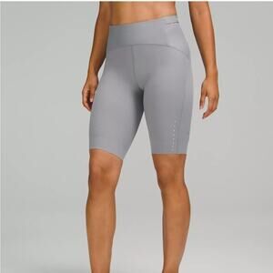 Lululemon SenseKnit Running High Rise Short 10” Athletic Workout Gym Gray Size 8